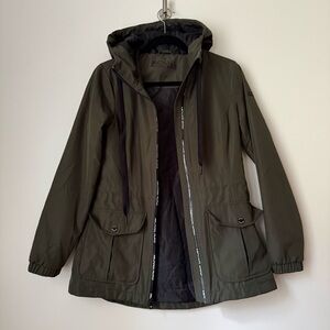 Michael Kors Khaki Green Hooded Anorak Parka, size XS